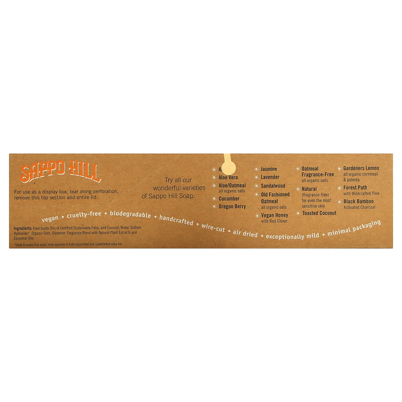Sappo Hill Oatmeal Glycerine Cream Soap (12x3.5 Oz)