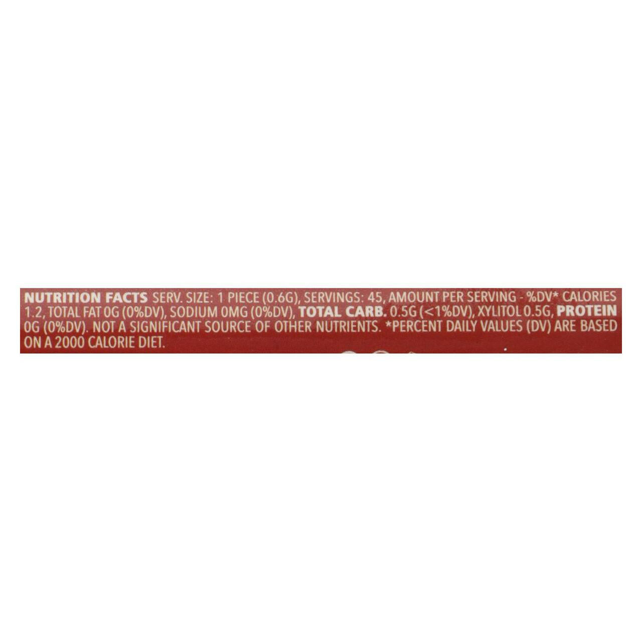 Spry Cinnamon Mints (6x45 Ct)