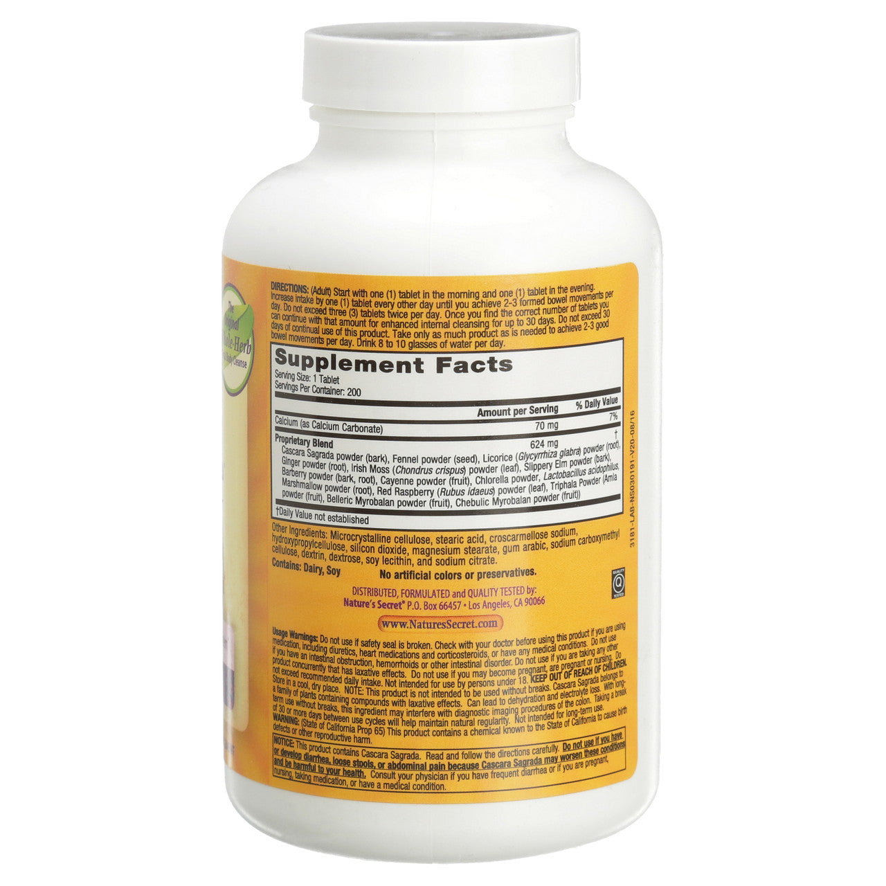 Nature's Secret Super Cleanse (1x200 TAB)